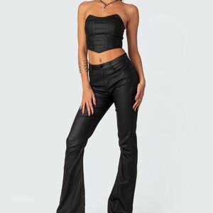 Black Strapless Pants